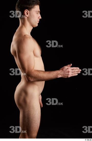 Man White Athletic Male Studio Poses