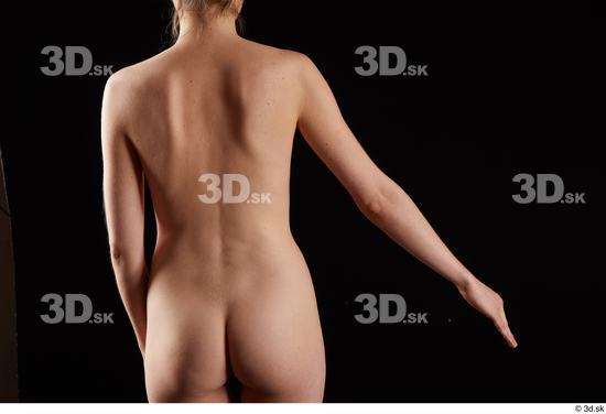 Arm Back Woman White Nude Slim Studio photo references