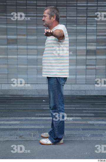 Whole Body Man T poses White Casual Average Standing Street photo references