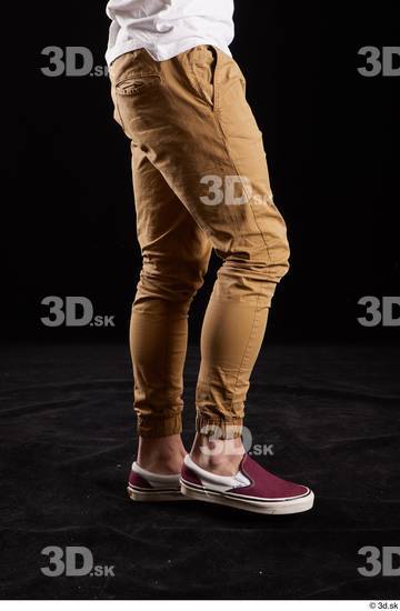 Leg Man White Trousers Slim Studio photo references