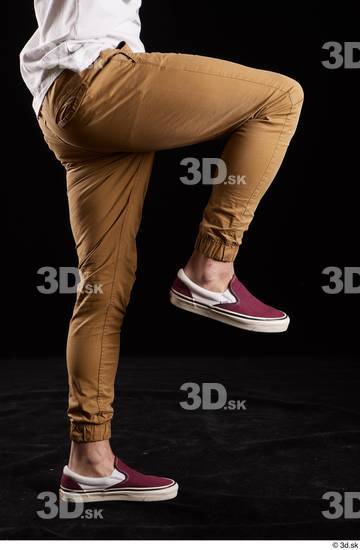 Leg Man White Trousers Slim Studio photo references