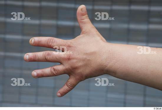 Hand Woman White Casual Chubby Street photo references