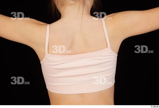 Back Woman Underwear Slim Studio photo references