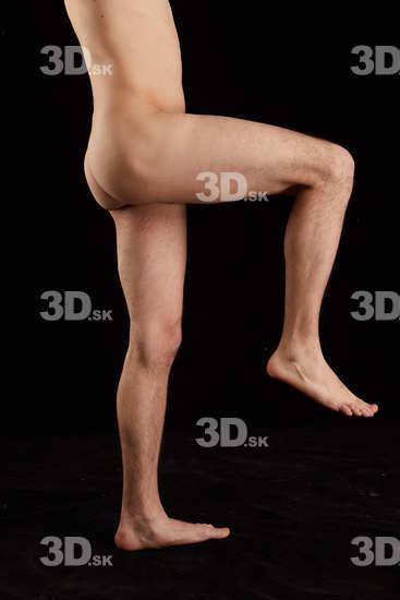 Leg Man White Nude Slim Studio photo references