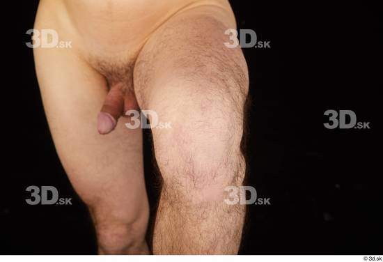 Knee Man White Nude Slim Studio photo references