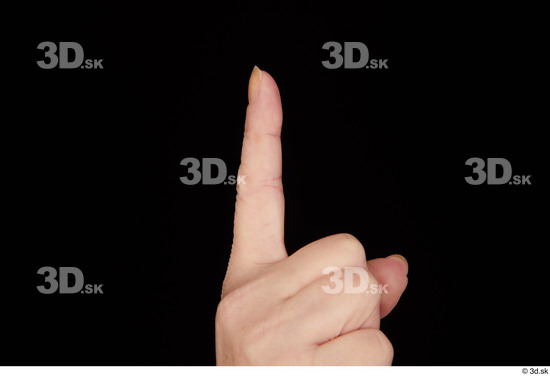 Fingers Woman White Chubby Studio photo references