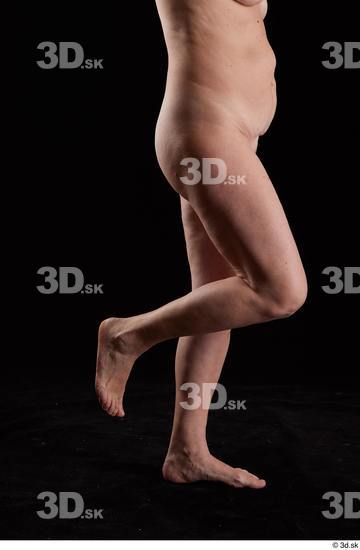 Calf Woman White Nude Chubby Studio photo references