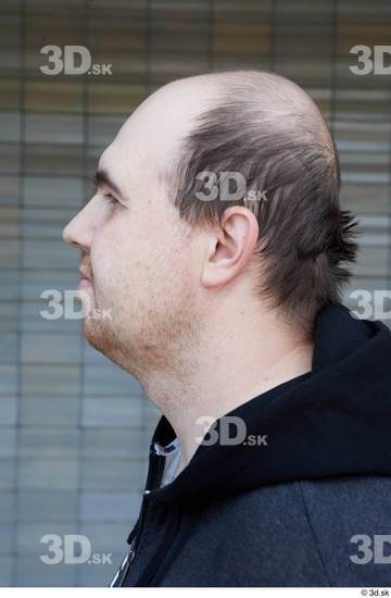 Head Hair Man White Casual Chubby Street photo references