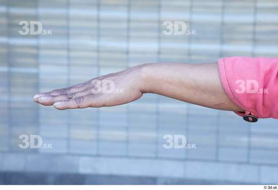 Hand Woman White Casual Chubby Street photo references