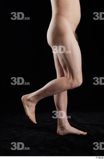 Calf Man White Nude Average Studio photo references