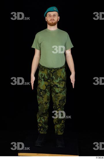 Whole Body Man White Army Shoes Shirt Trousers Average Standing Studio photo references