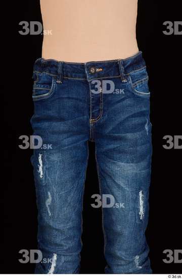 Thigh Woman Jeans Slim Studio photo references