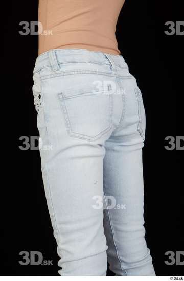 Thigh Woman Jeans Slim Studio photo references