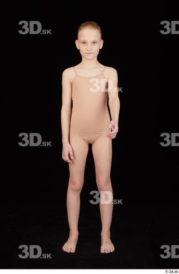 Whole Body Woman Underwear Slim Standing Studio photo references