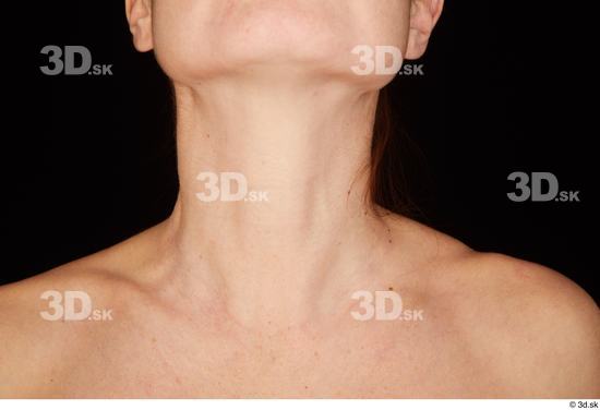 Neck Woman White Slim Pregnant Studio photo references