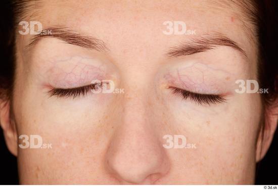 Eye Woman White Slim Pregnant Studio photo references