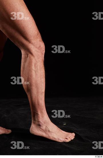 Calf Man White Nude Muscular Studio photo references