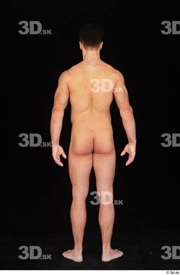 Whole Body Man White Nude Muscular Standing Studio photo references