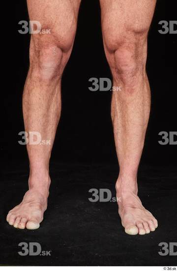 Calf Man White Nude Muscular Studio photo references