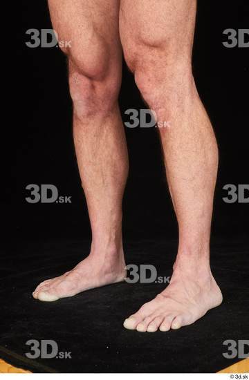 Calf Man White Nude Muscular Studio photo references