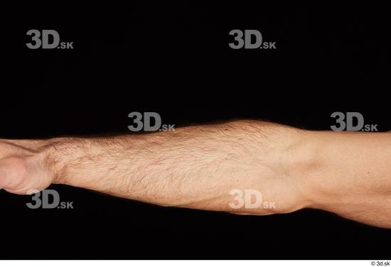 Forearm Man White Nude Muscular Studio photo references