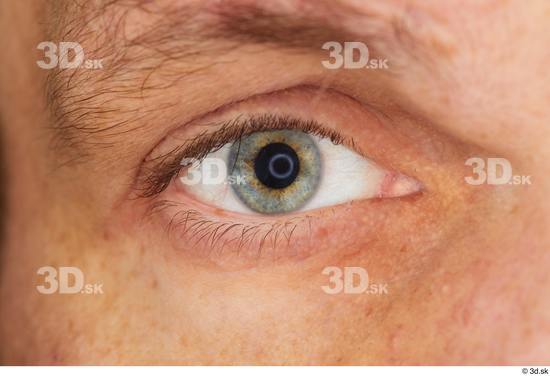 Eye Man White Muscular Studio photo references