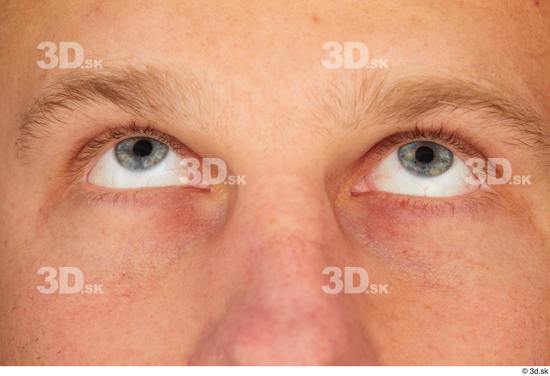 Eye Man White Muscular Studio photo references