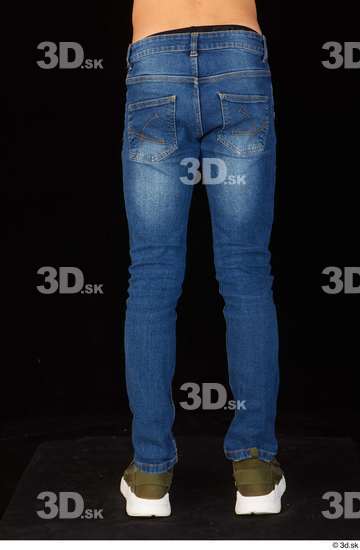 Leg Man White Casual Jeans Slim Studio photo references