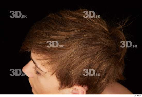 Hair Man White Slim Studio photo references