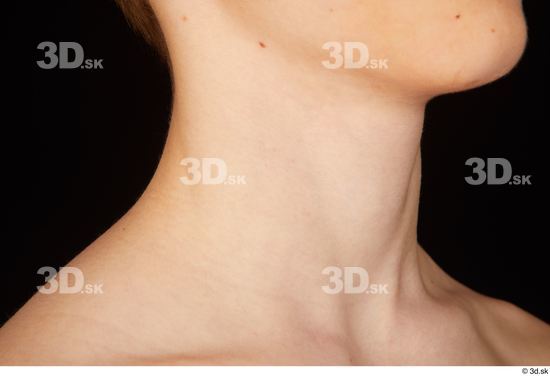 Neck Man White Nude Slim Studio photo references