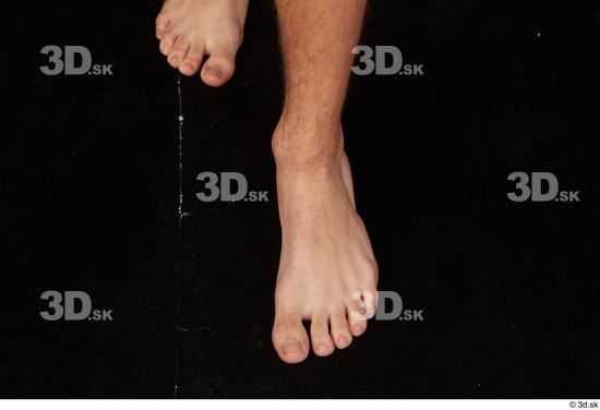 Foot Man White Nude Slim Studio photo references