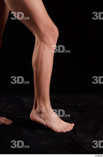 Calf Man White Nude Slim Studio photo references