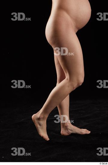 Calf Woman White Nude Pregnant Studio photo references