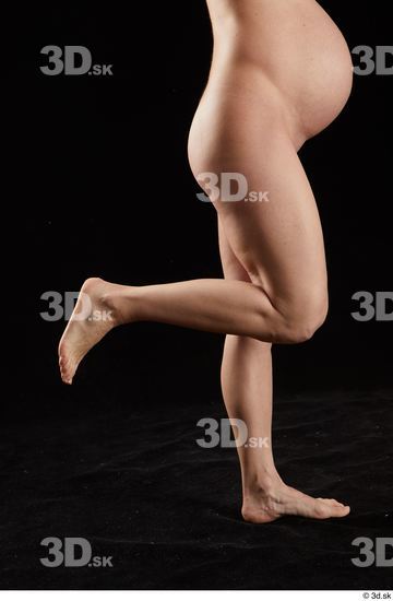 Calf Woman White Nude Pregnant Studio photo references