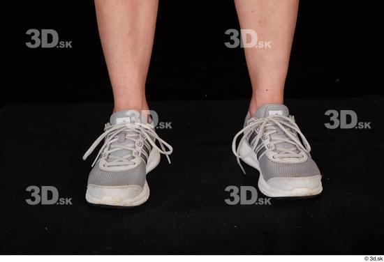 Foot Woman White Casual Shoes Pregnant Studio photo references