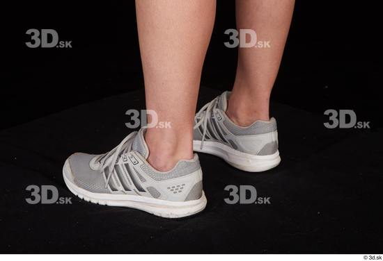 Foot Woman White Casual Shoes Pregnant Studio photo references