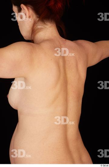 Back Woman White Nude Pregnant Studio photo references