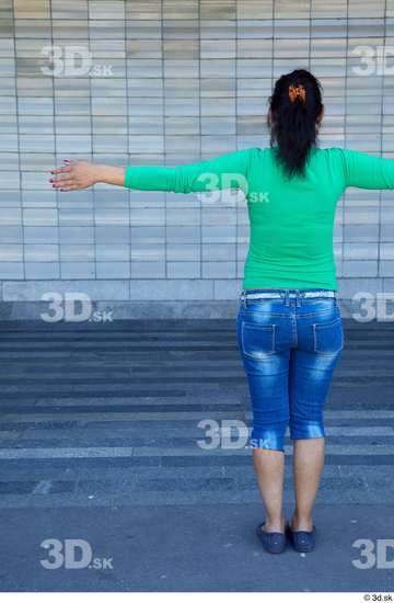 Whole Body Woman T poses White Casual Average Standing Street photo references