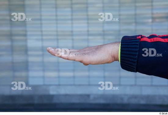 Hand Man White Casual Average Street photo references