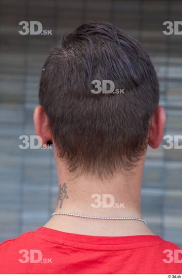 Head Man White Tattoo Casual Slim Street photo references