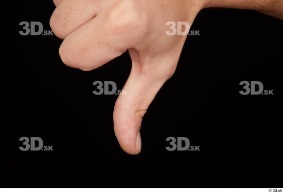 Fingers Man White Slim Studio photo references