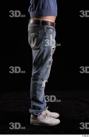 Leg Man White Jeans Slim Studio photo references