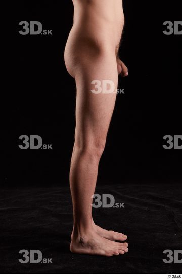 Leg Man White Nude Slim Studio photo references