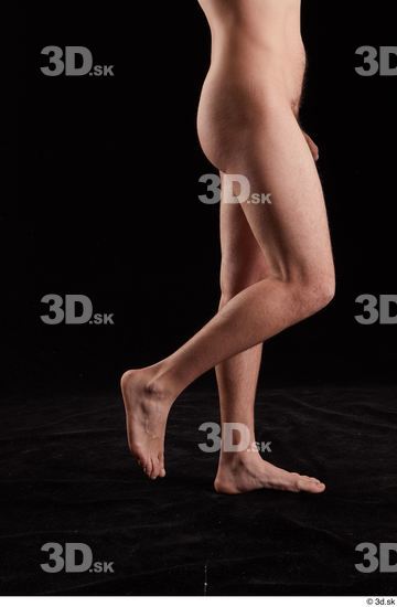 Calf Man White Nude Slim Studio photo references