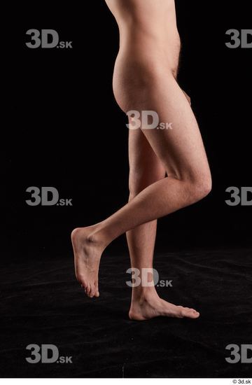 Calf Man White Nude Slim Studio photo references