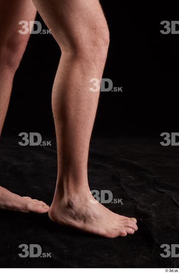 Calf Man White Nude Slim Studio photo references