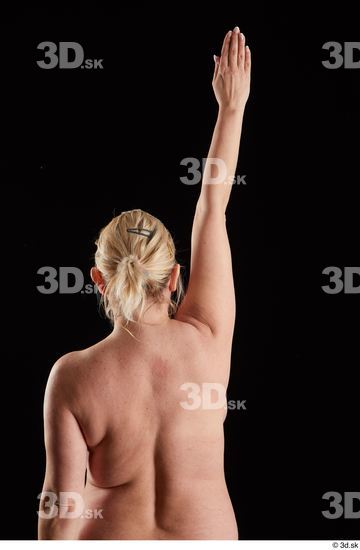 Arm Back Woman White Nude Chubby Studio photo references