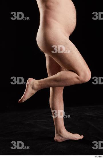 Calf Man White Nude Chubby Studio photo references