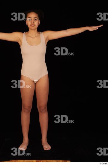 Whole Body Woman T poses Underwear Average Standing Studio photo references