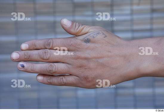 Hand Man White Tattoo Sports Slim Street photo references